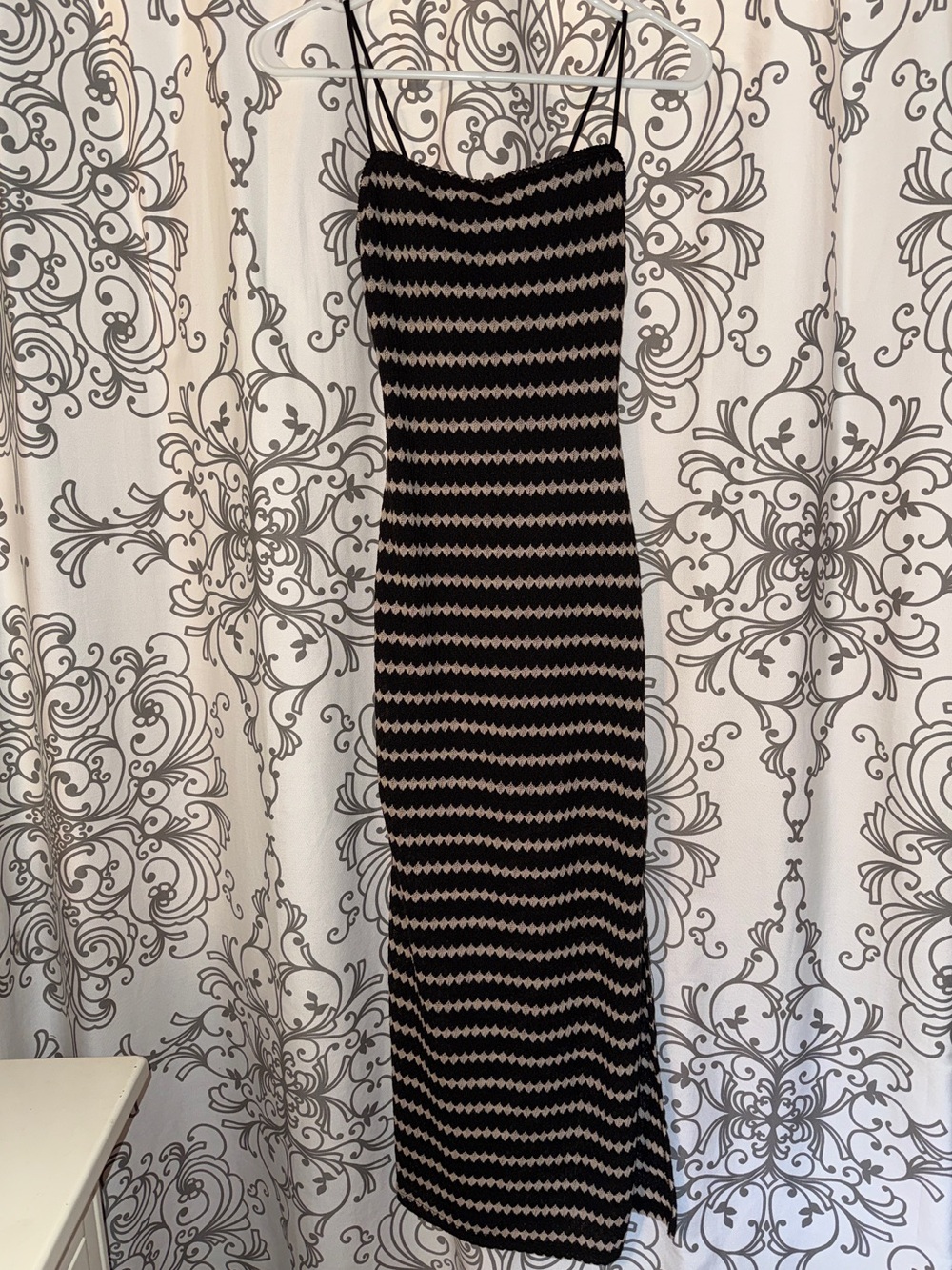 Express Striped Midi Sheath Dress